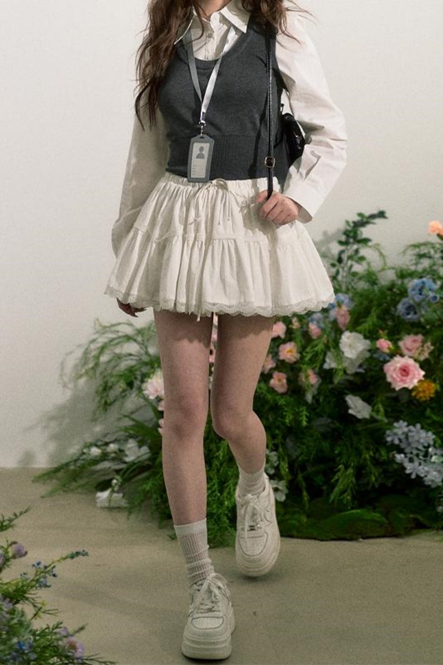 Fluffy Layered A-Line Skirt