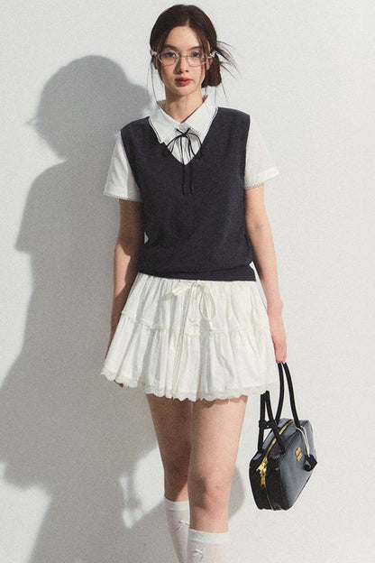 Fluffy Layered A-Line Skirt