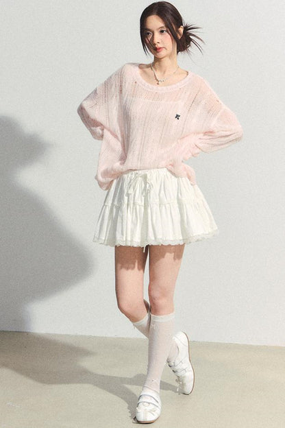 Fluffy Layered A-Line Skirt