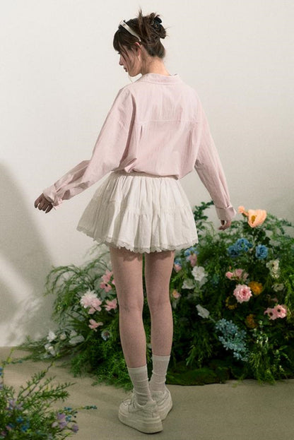 Fluffy Layered A-Line Skirt