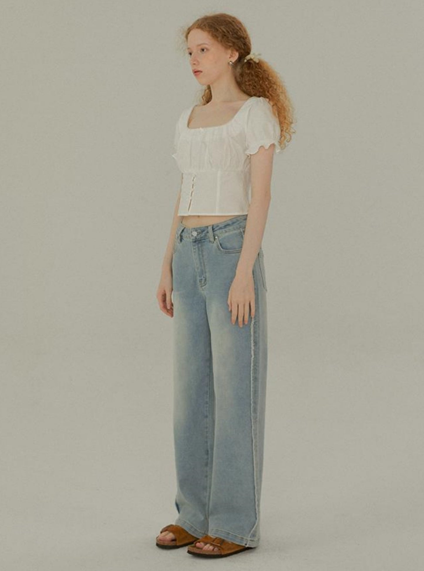 Retro Washed Straight Pants