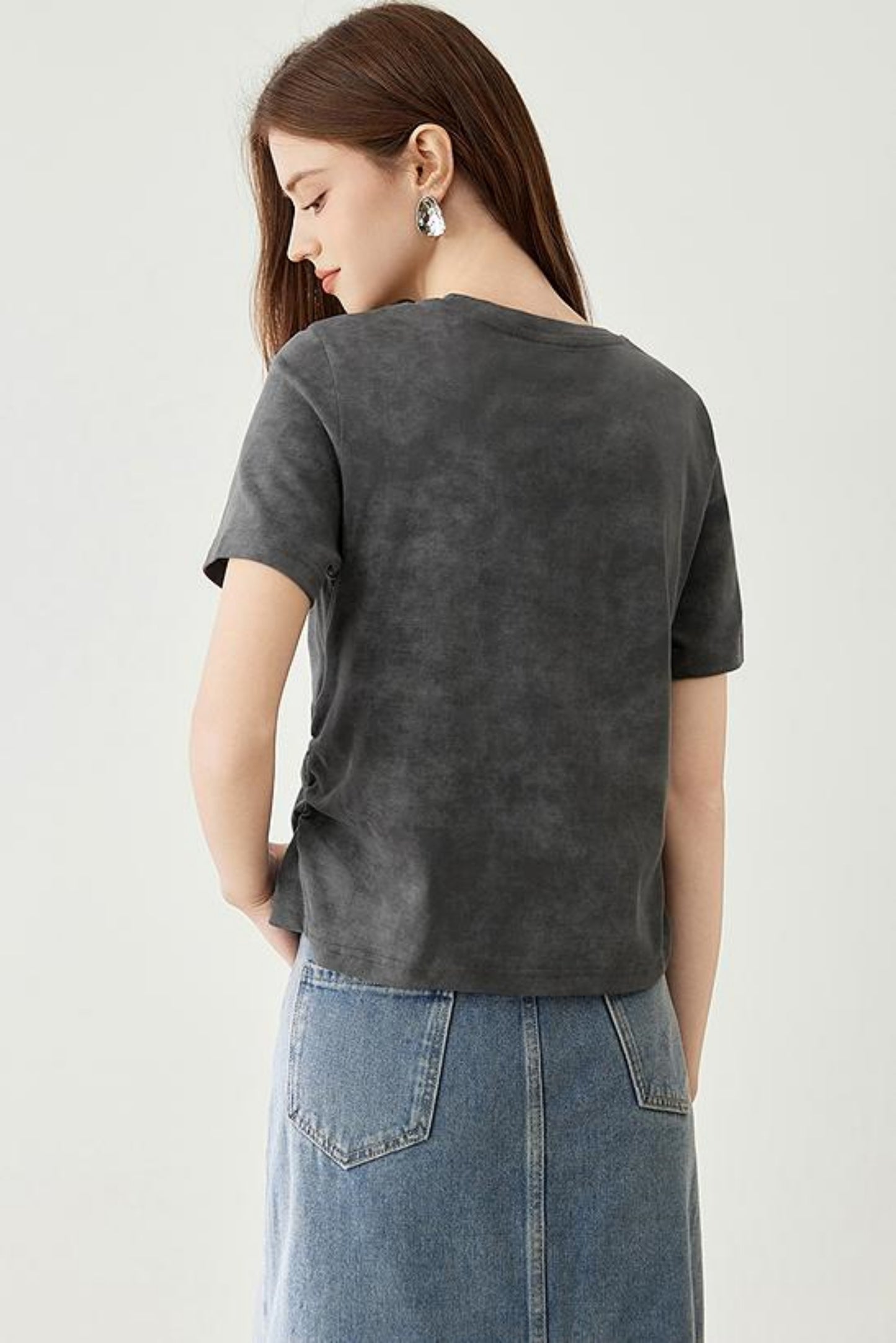 Round Collar Half Sleeve T-Shirt