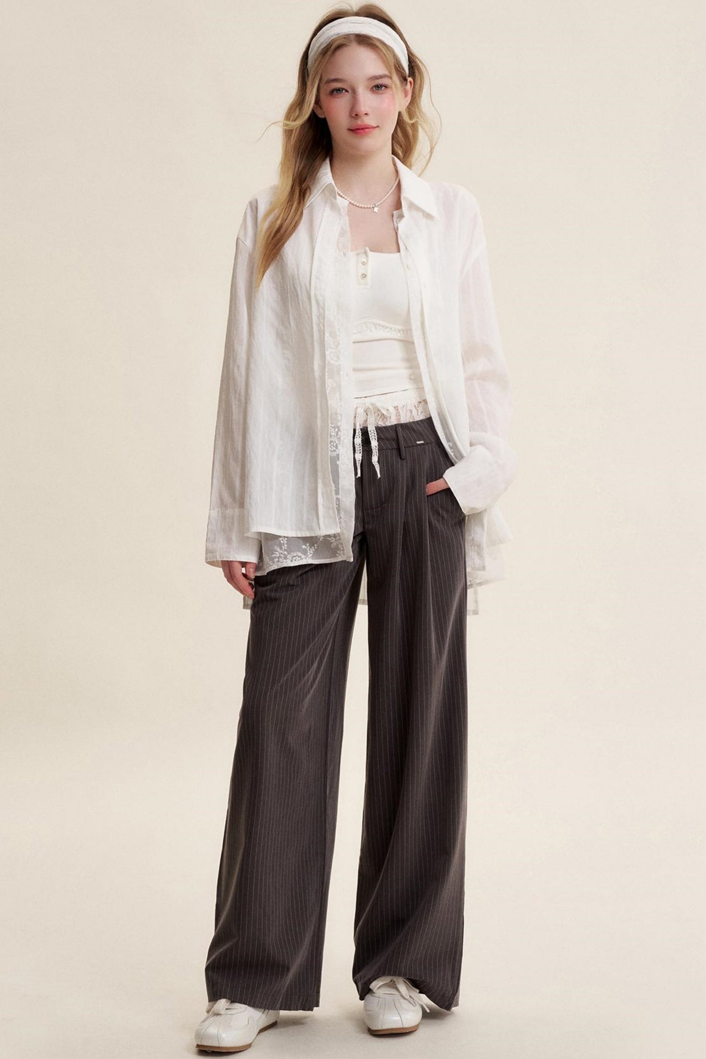 Soft Tencel Lace Shirt