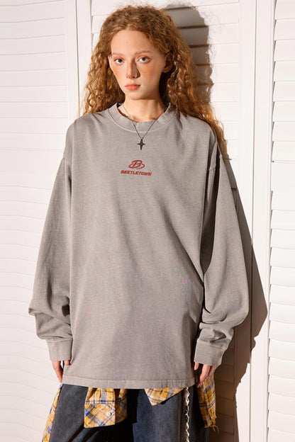 Embroidered Long Sleeve Tee