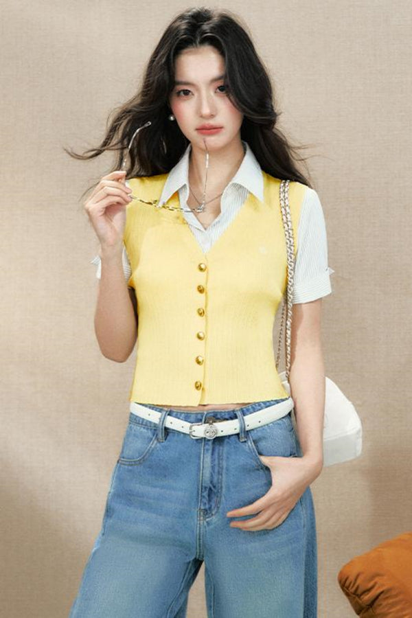 Academic Patchwork Shirt