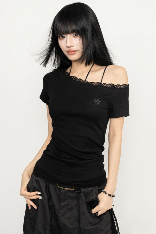 Vintage Style Lace T-Shirt