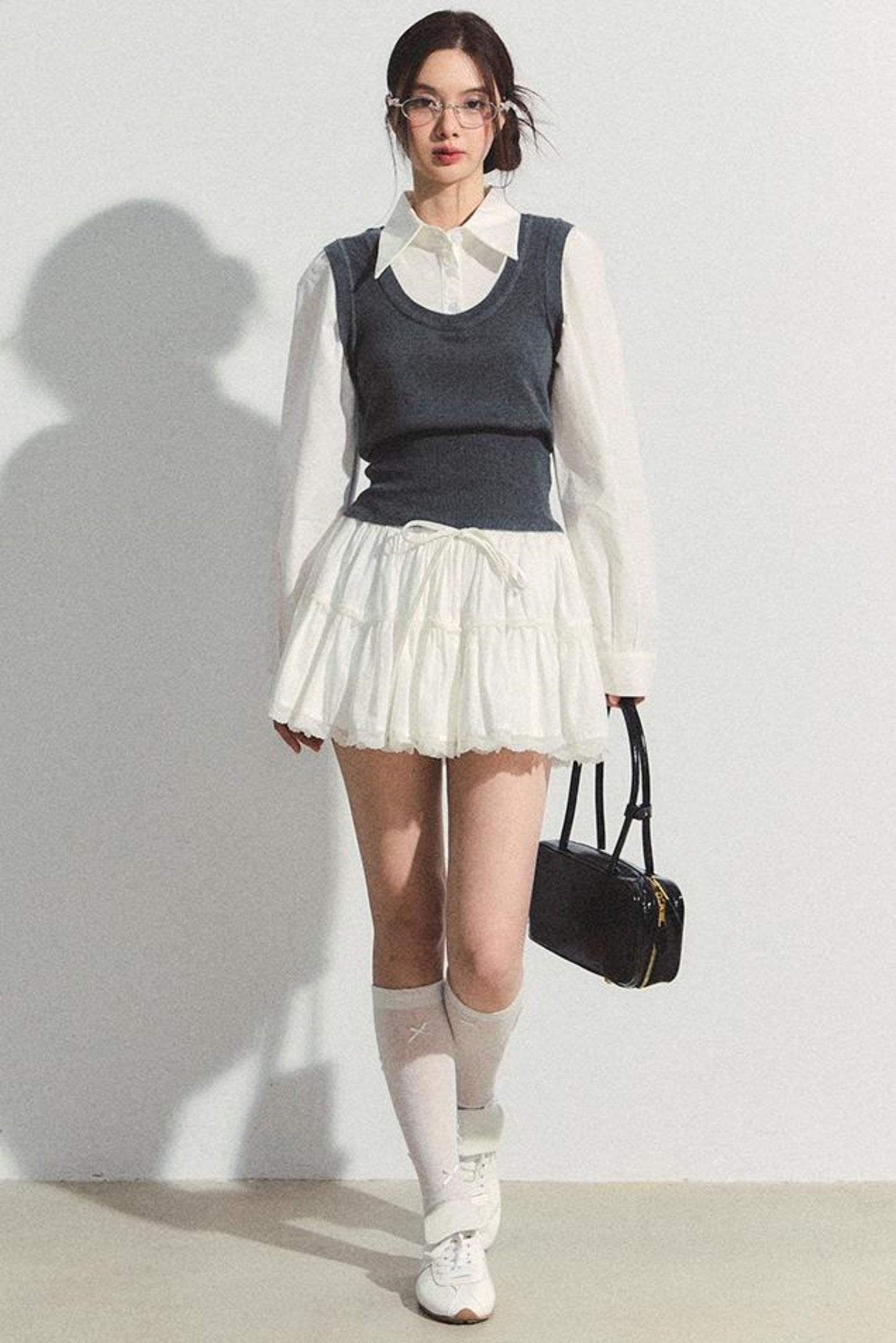 Fluffy Layered A-Line Skirt