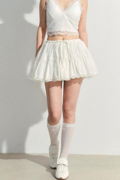 Fluffy Layered A-Line Skirt