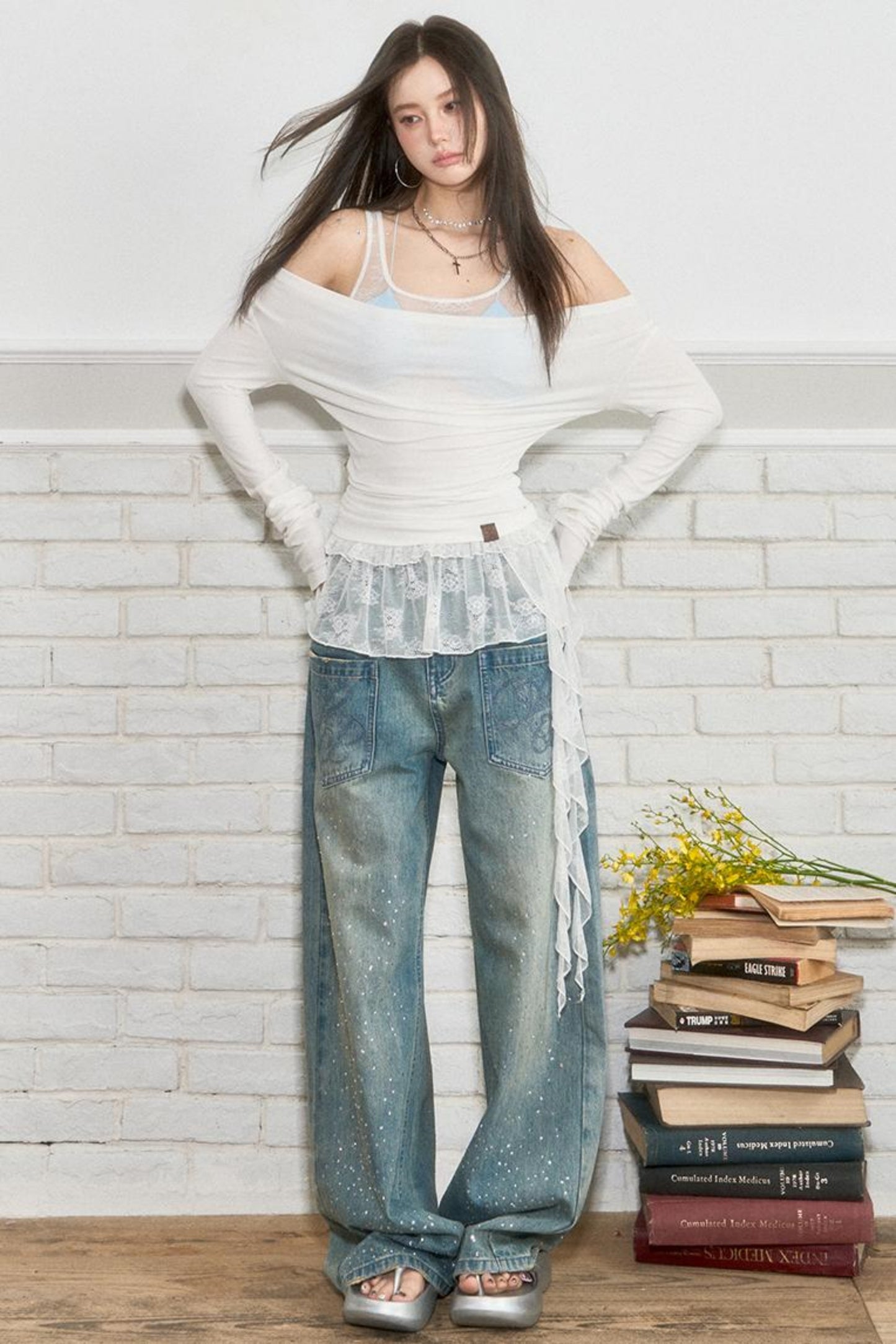 Classic Collar Long Sleeve Top