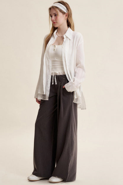 Soft Tencel Lace Shirt