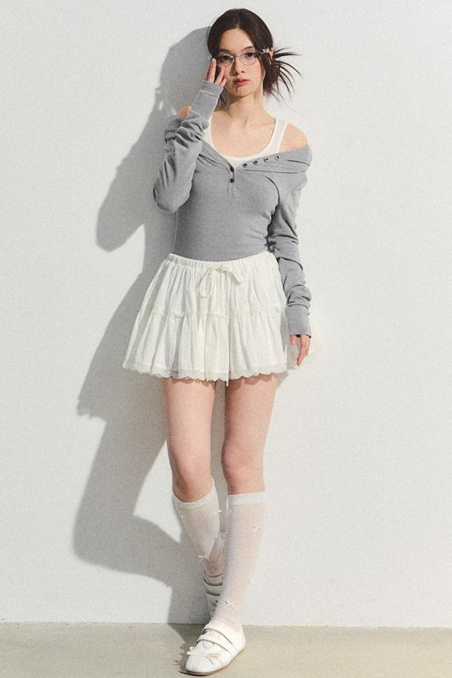 Fluffy Layered A-Line Skirt