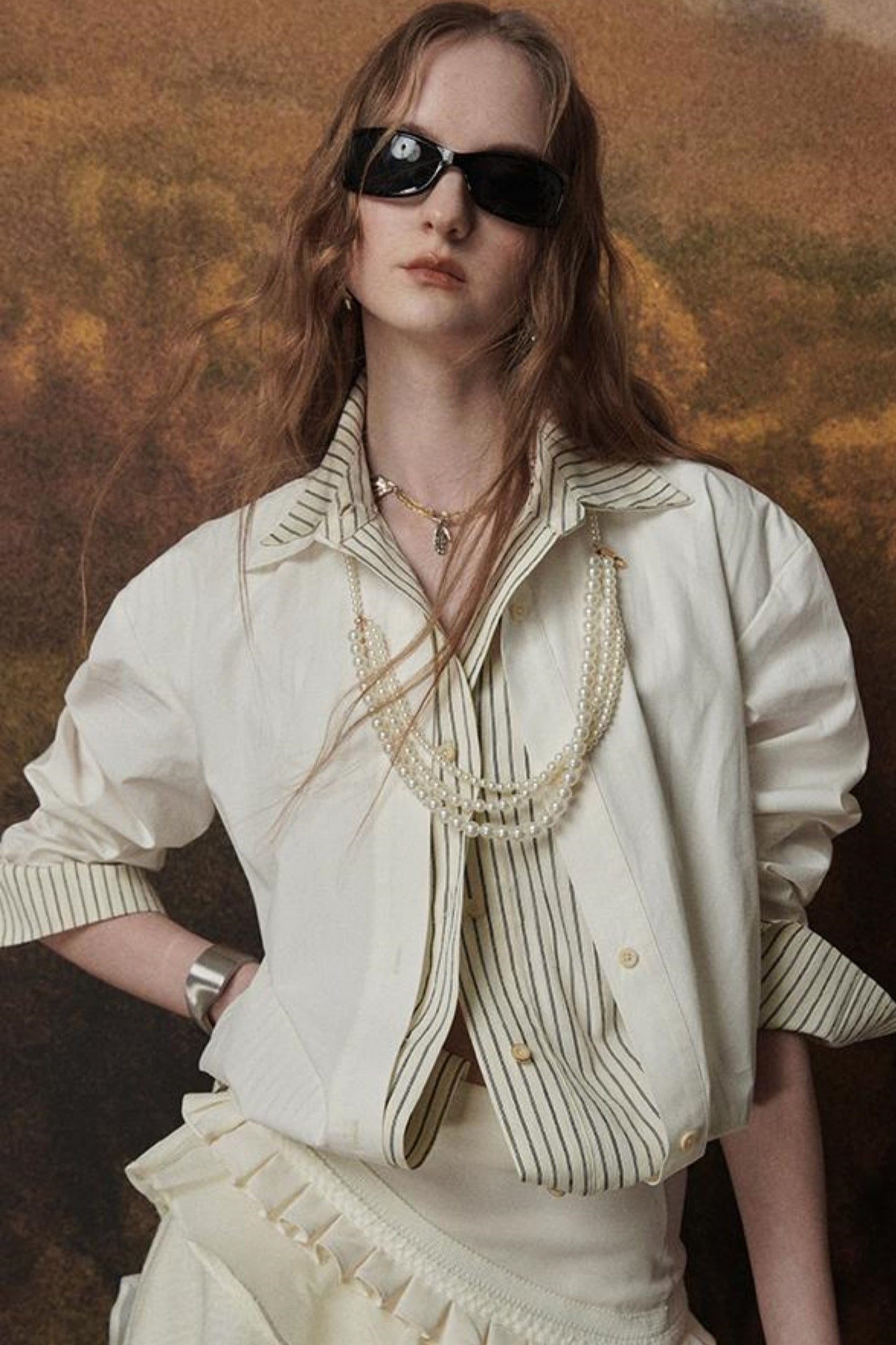 French Elegance Layered Shirt