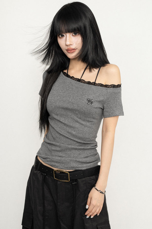 Vintage Style Lace T-Shirt