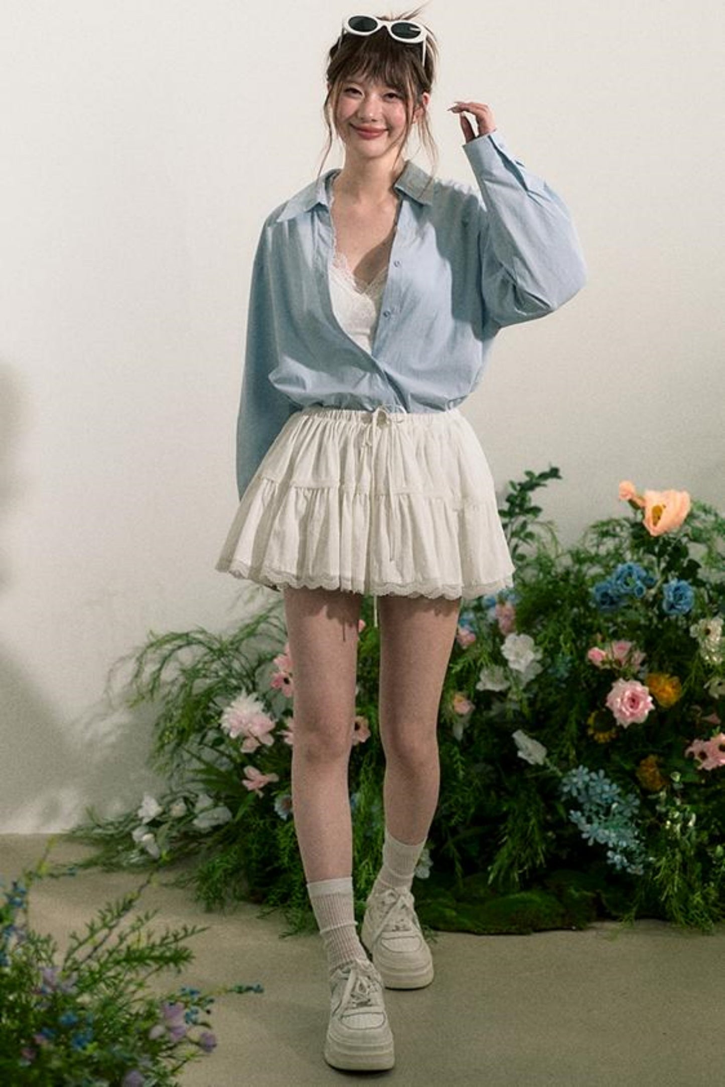 Fluffy Layered A-Line Skirt