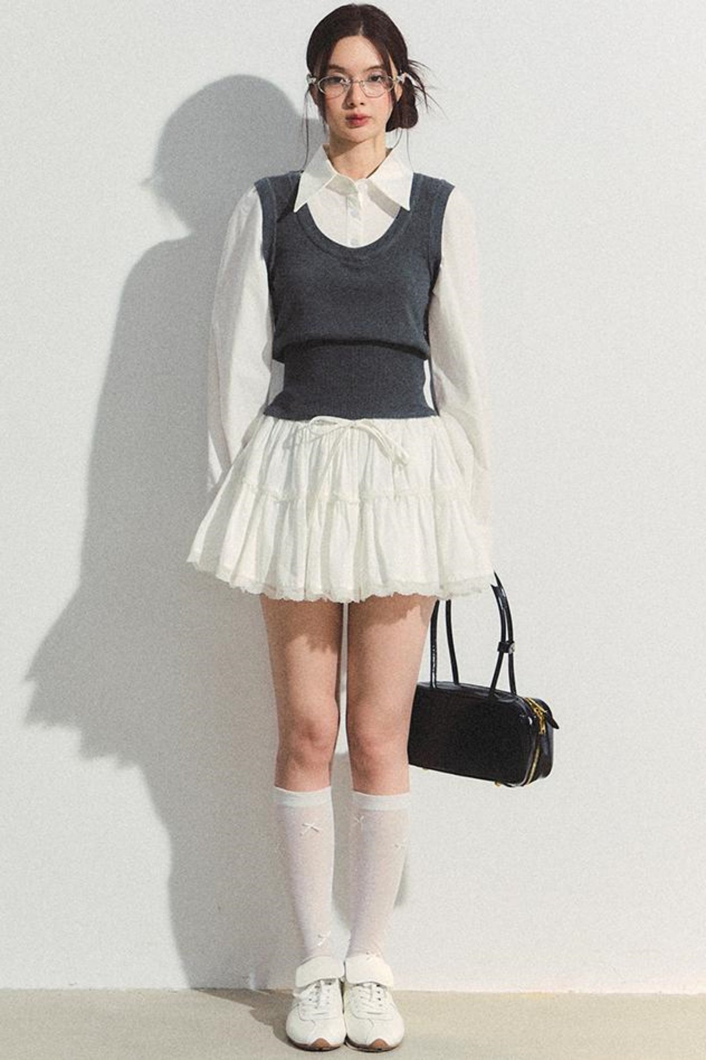 Fluffy Layered A-Line Skirt