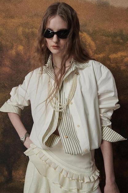 French Elegance Layered Shirt