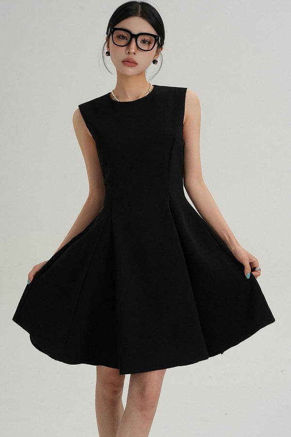 Elegant Black Sleeveless Dress