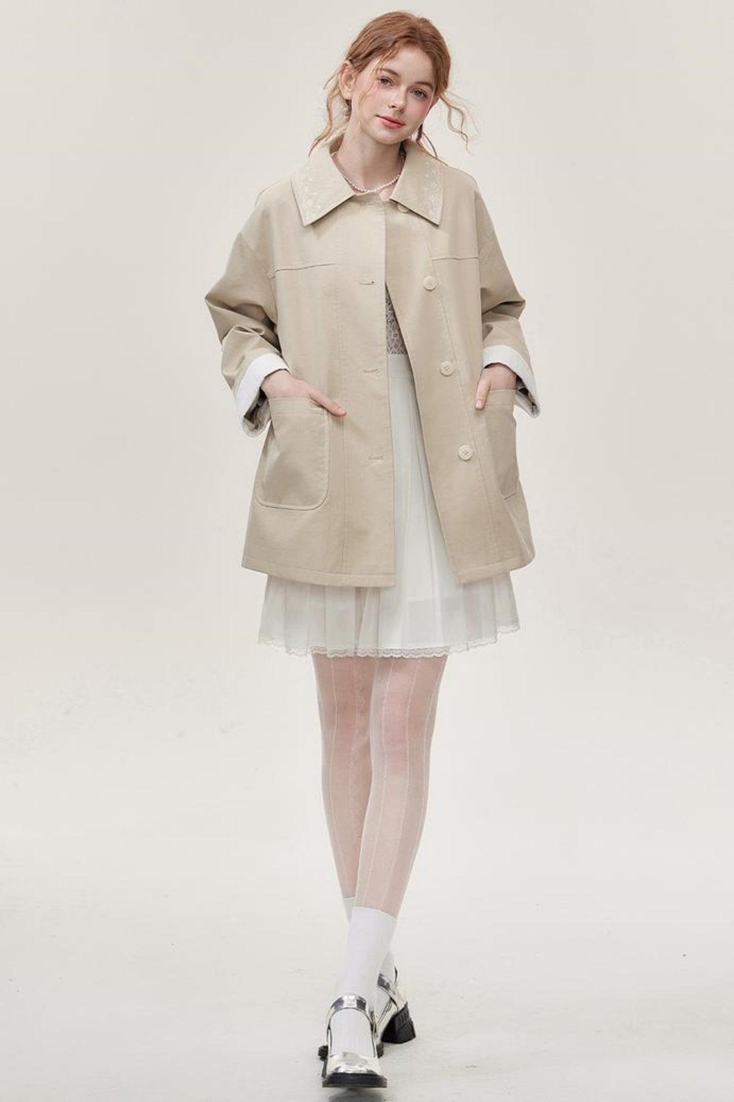 White Lace Mini Dress