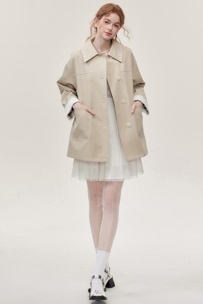 White Lace Mini Dress