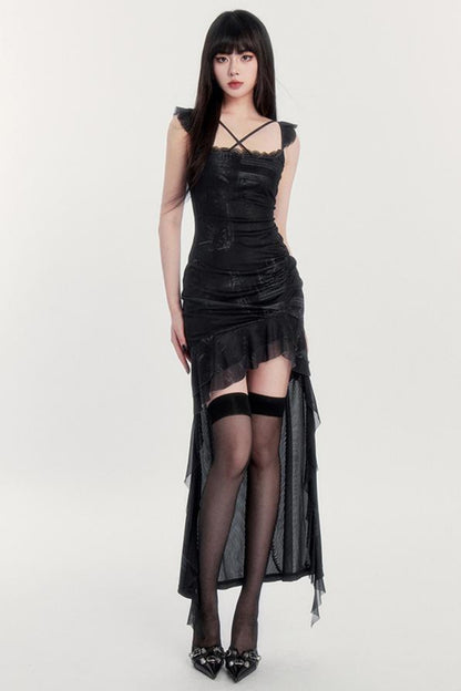 Flowing Ribbon Dress