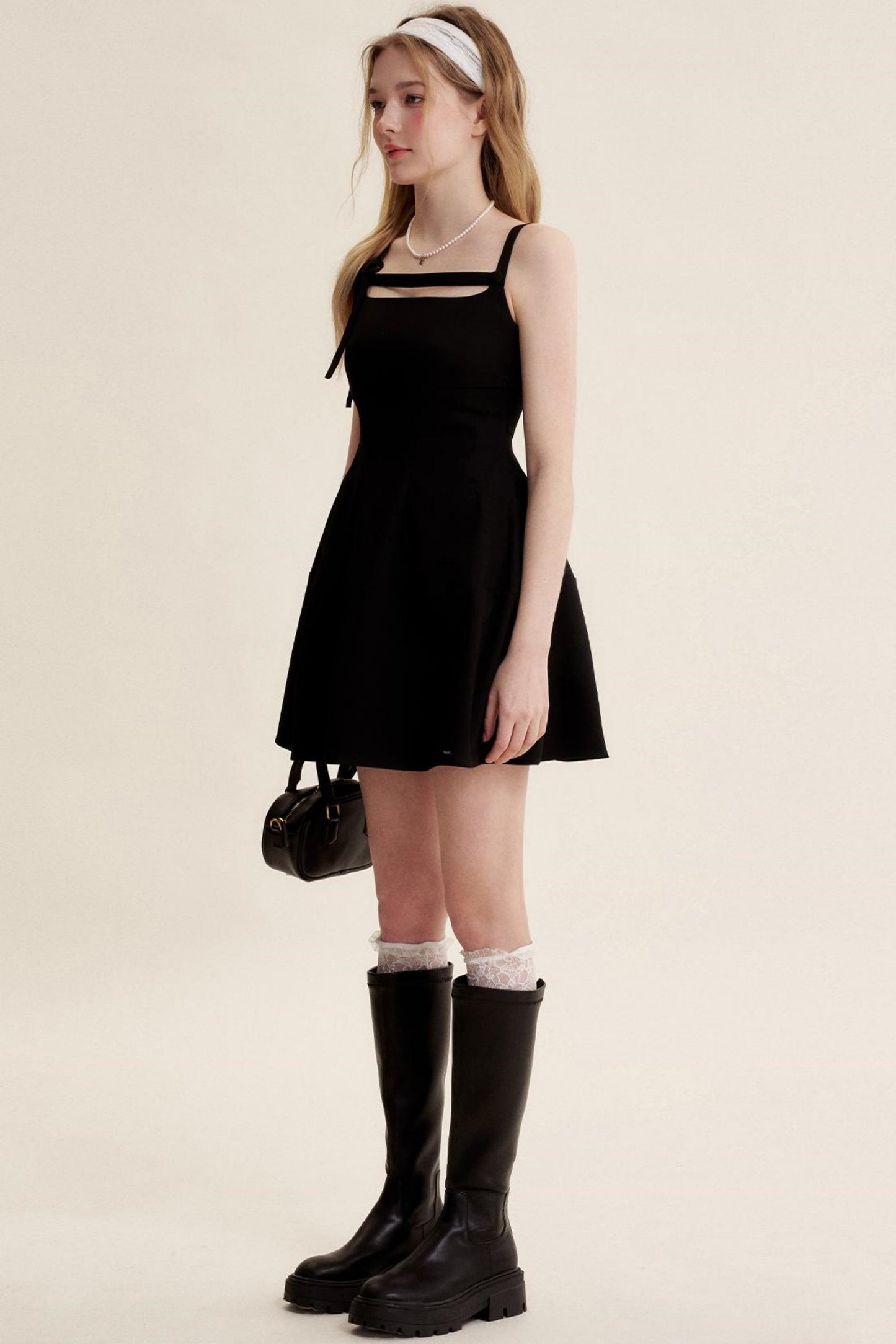 Nocturne Cutout Bow Dress