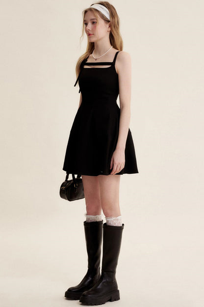 Nocturne Cutout Bow Dress