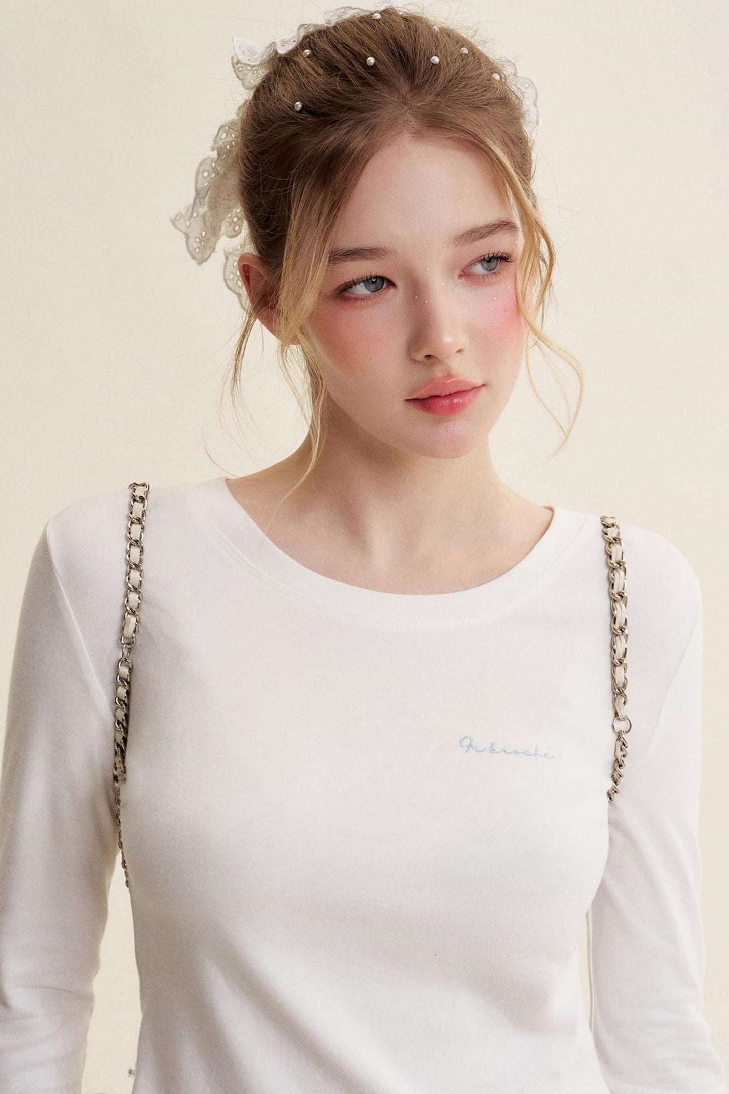 Blokette Reversible Lace Ruffle Tee