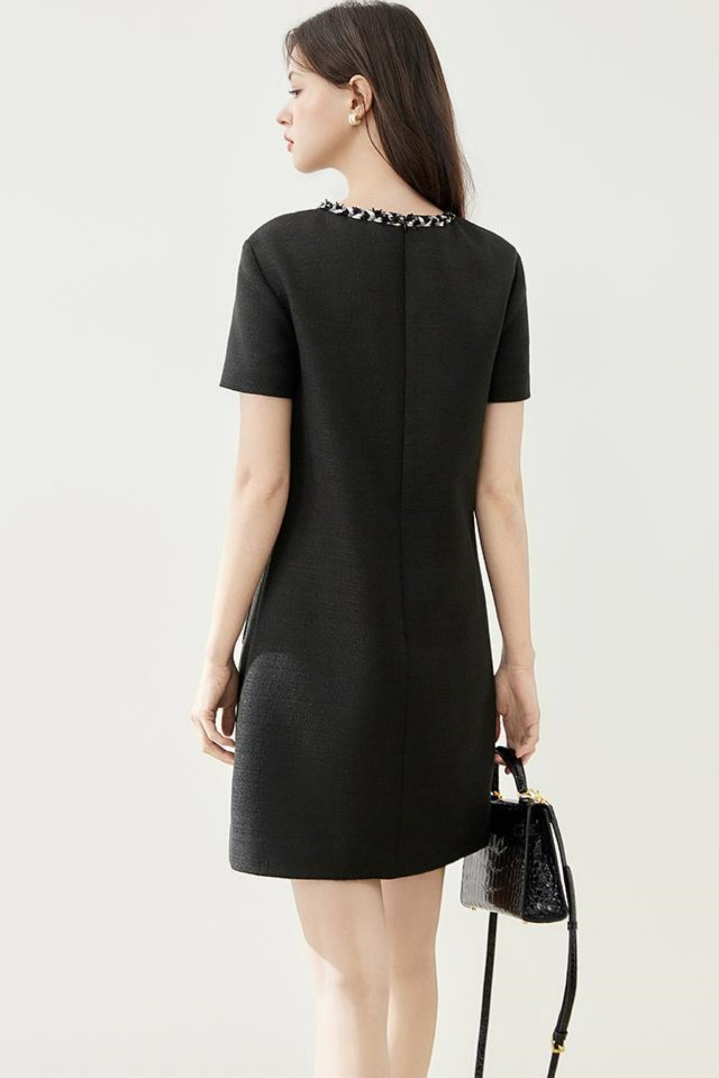 Gold Breeze Short-Sleeve Dress