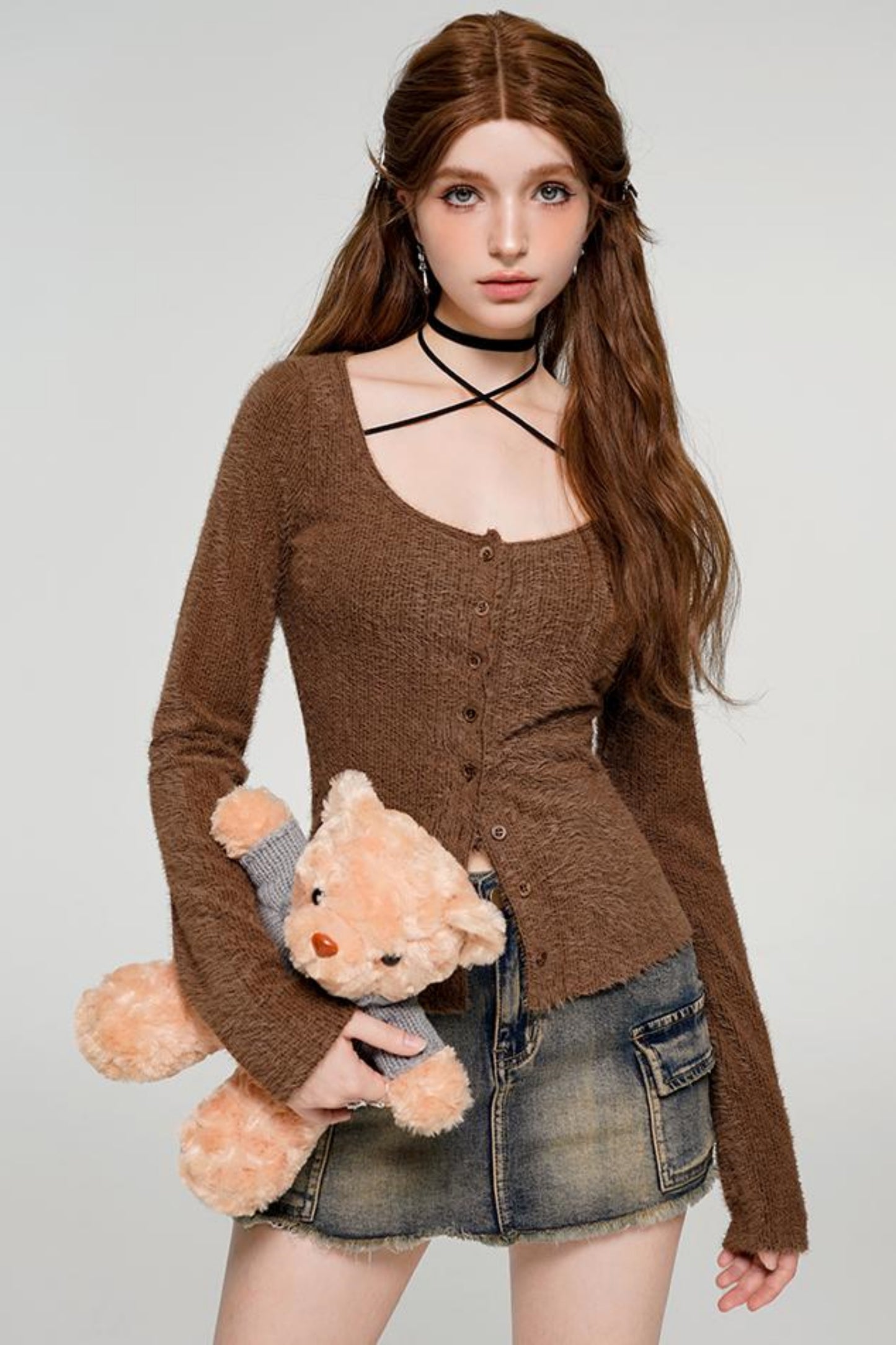 Autumn Bear Tie-Top