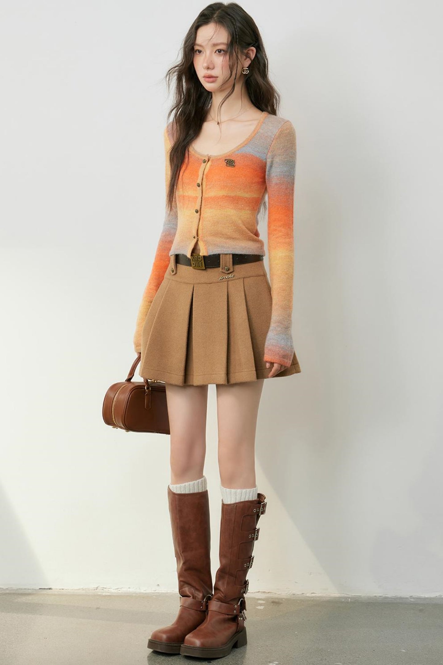 Vintage Style Ombre Knitwear Set-Up