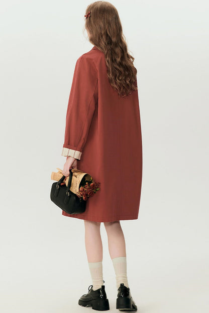 Chic Red H-Coat