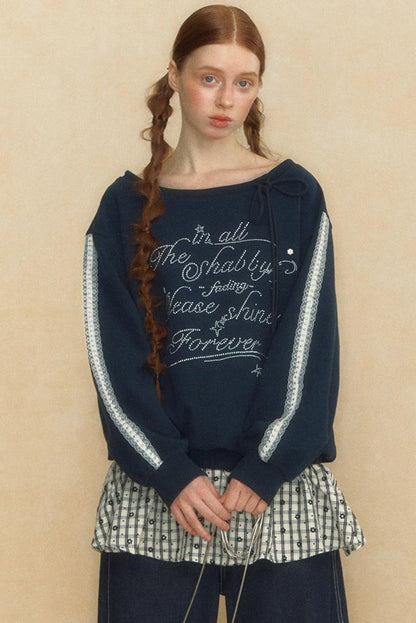 Slouchy One-Shoulder Sweater