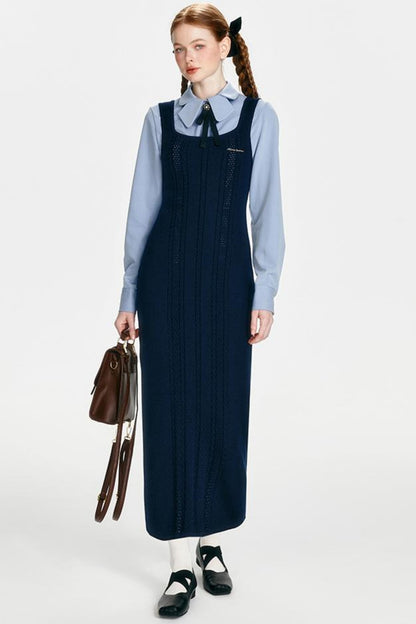 Retro Knit Skirt Dress