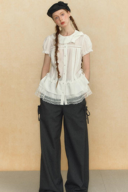 Puff Sleeve Vintage Blouse