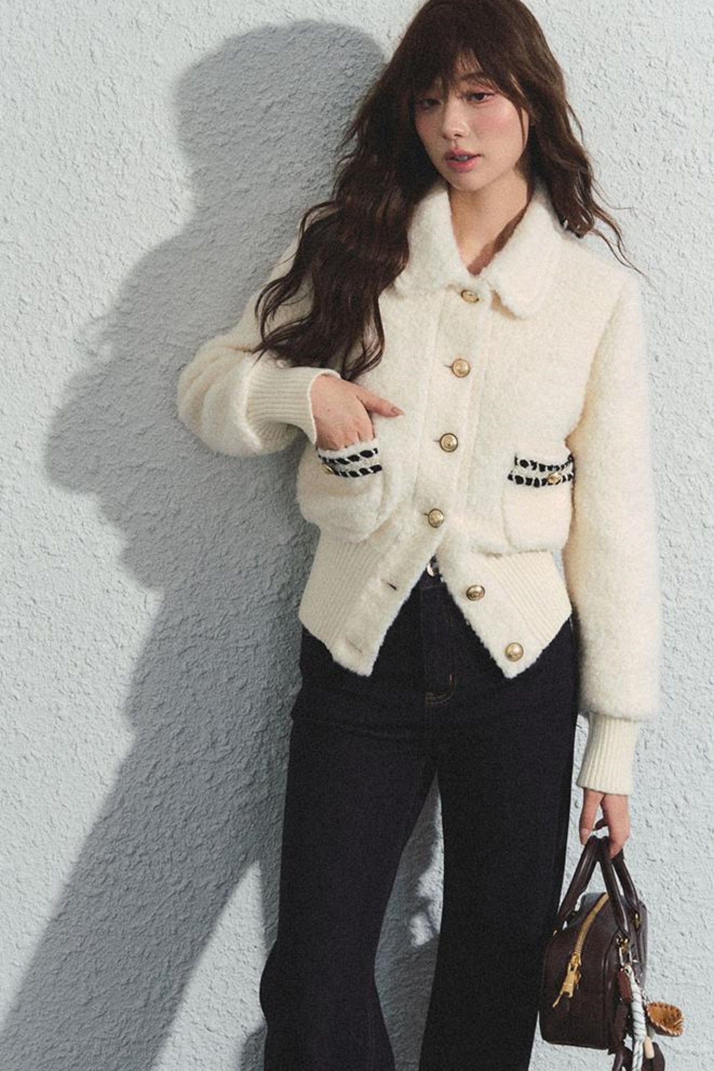 Tweed Waist Crop Jacket