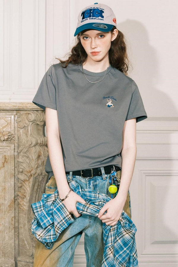 Bear Embroidery T-Shirt