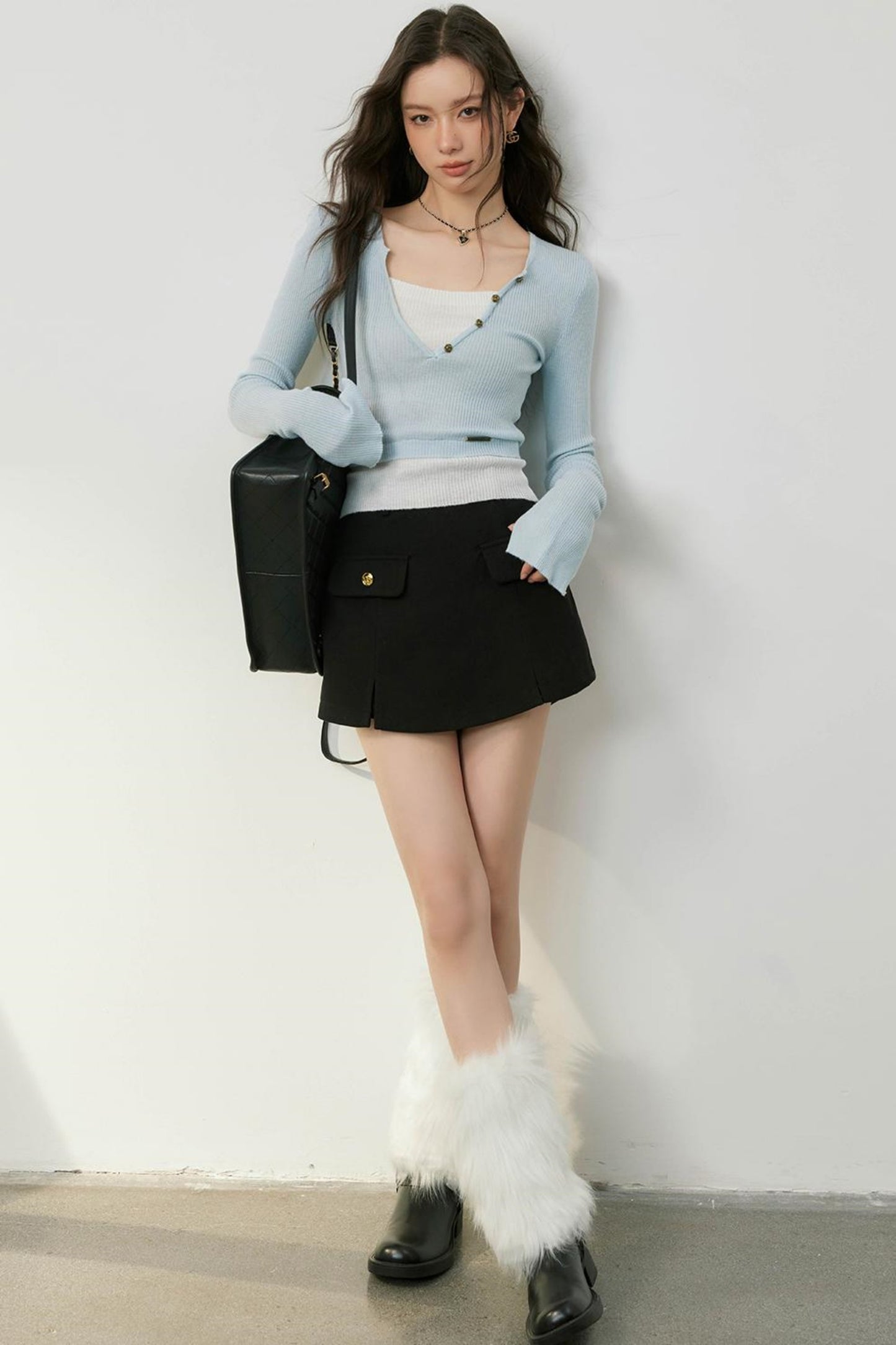 Color-block Knit Top