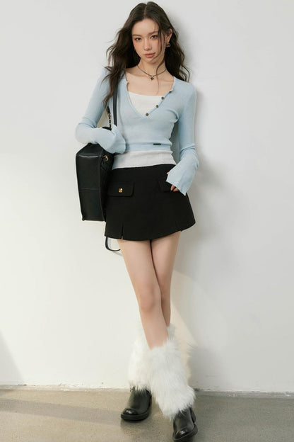 Color-block Knit Top