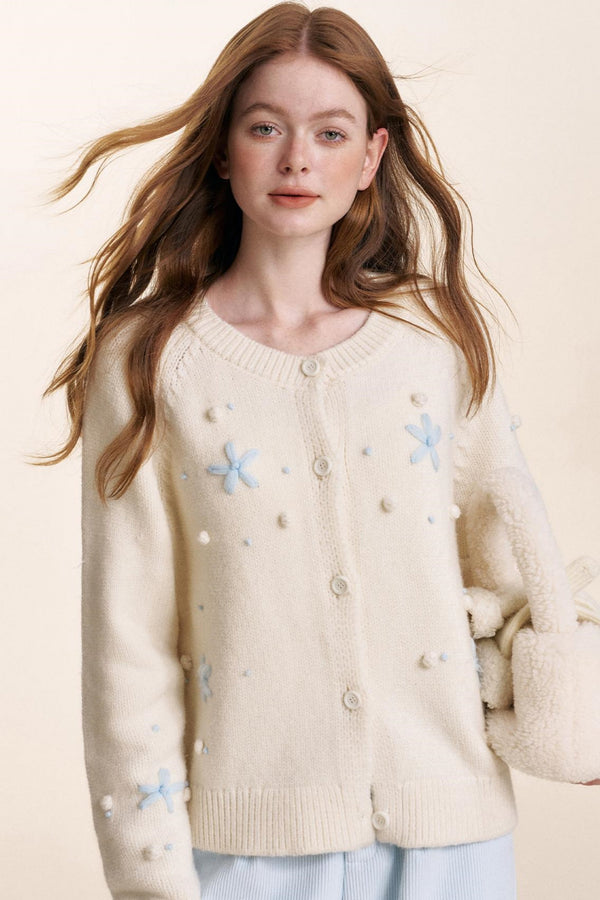 Snowflake Knit Cardigan