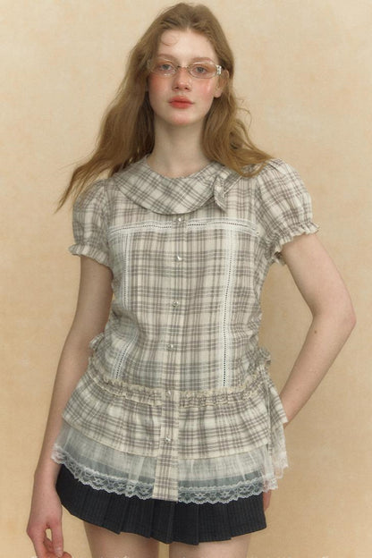 Puff Sleeve Vintage Blouse