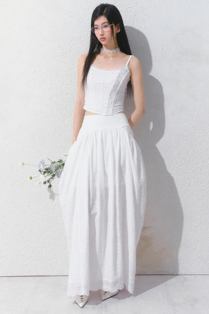Dreamy White Lei Pod Skirt