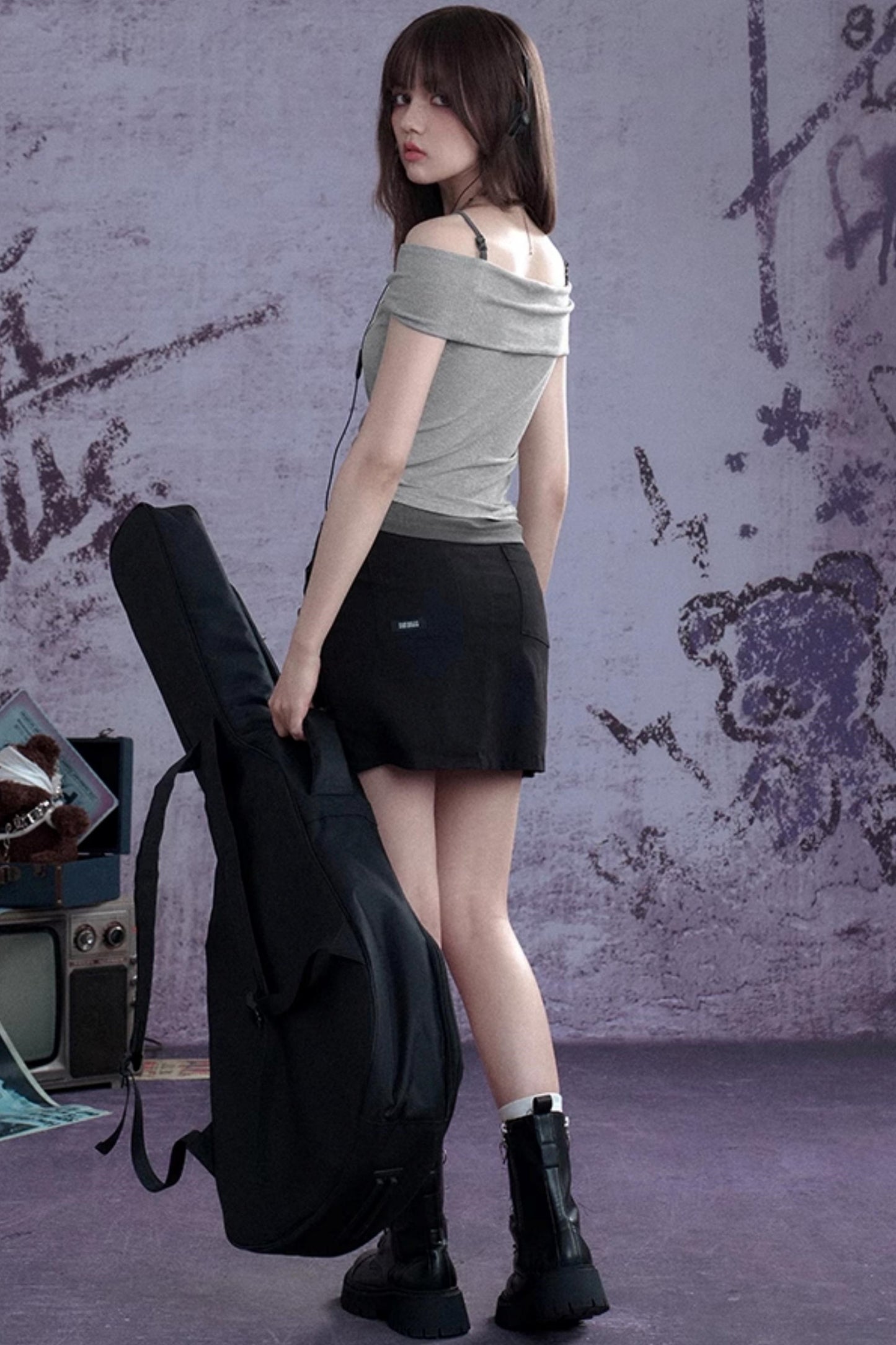 Slimming Gray Tank Top