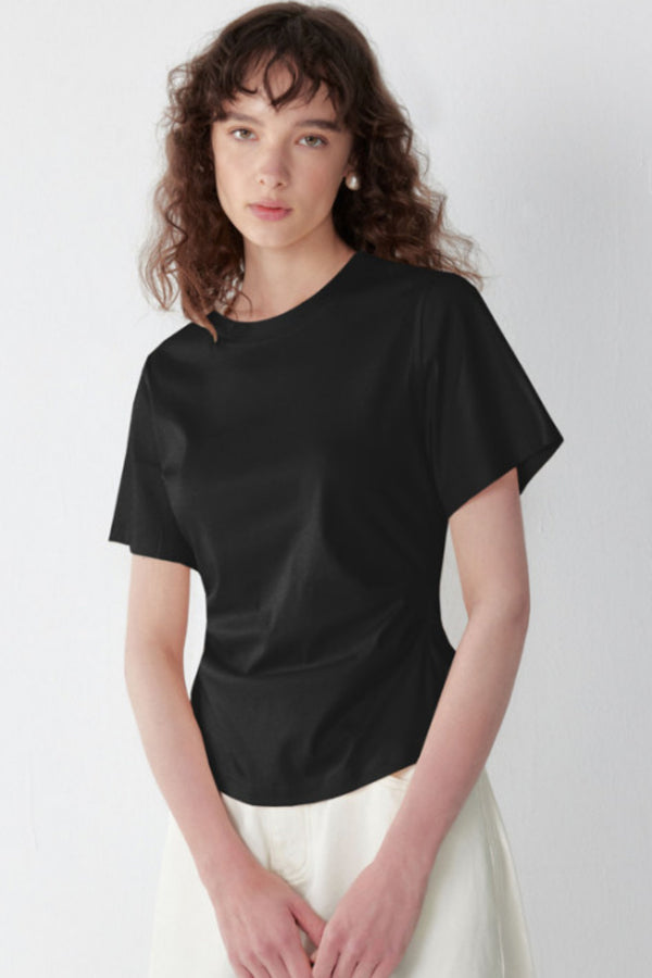 Silk Pleated Top