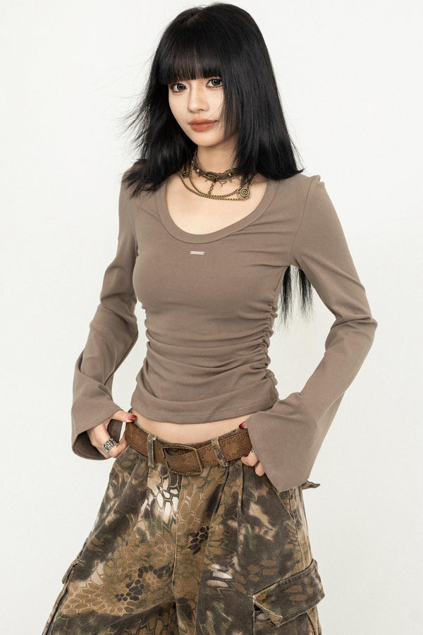 Slim Flare Sleeve Tee