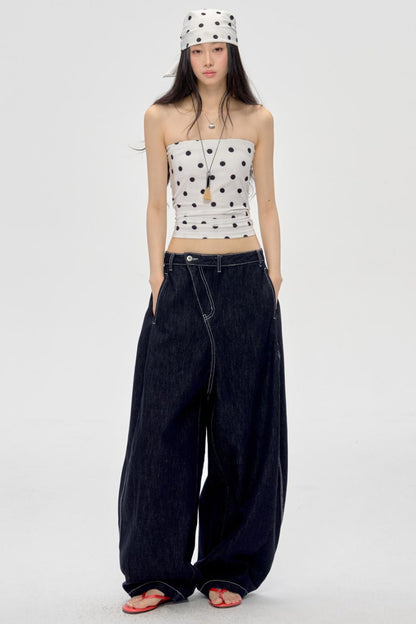 Polka Dot Bandeau Hoodie