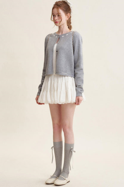 Pearl Button Knit Cardigan