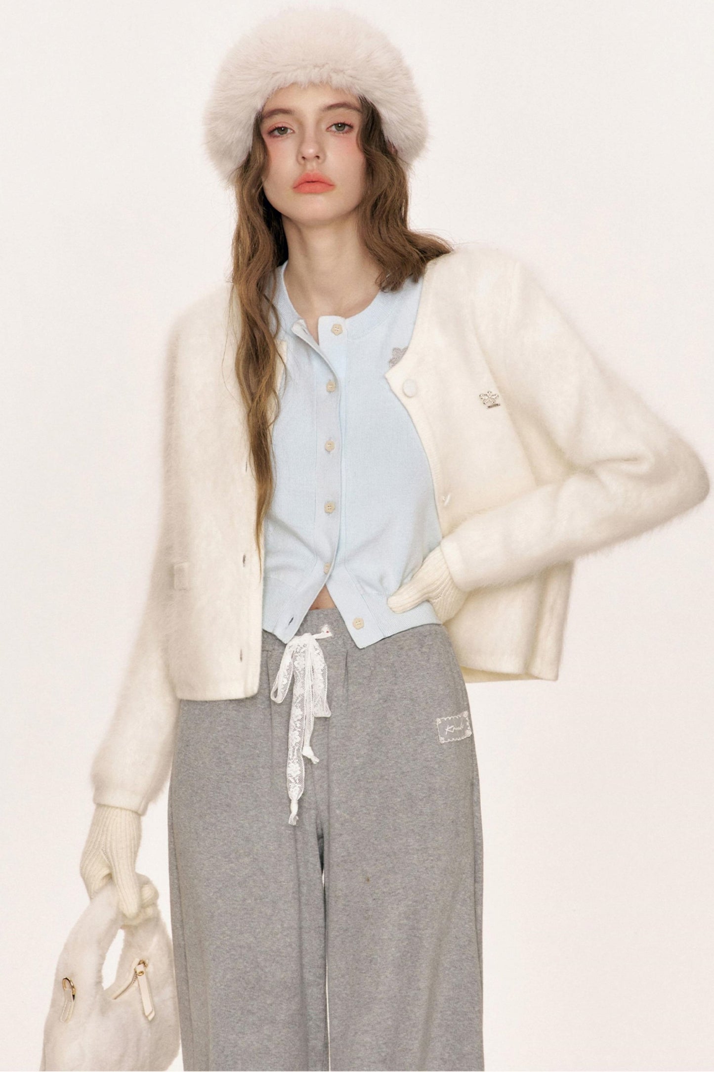 Embroidered Knit Cardigan