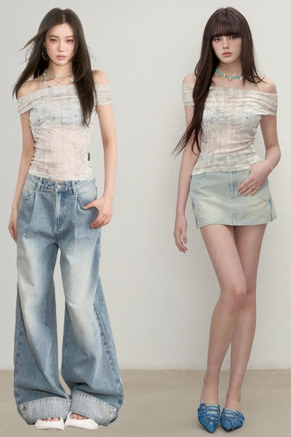 Vibrant One-Shoulder Top