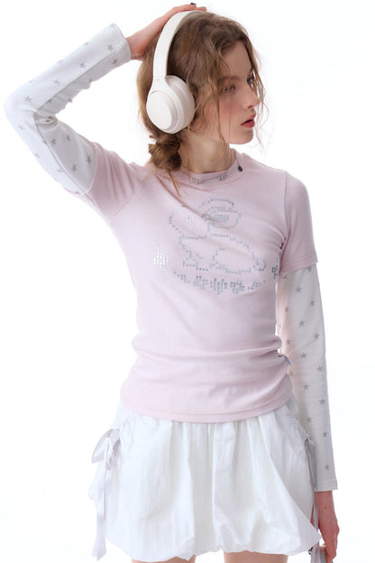 Retro Pixel Rabbit Tee