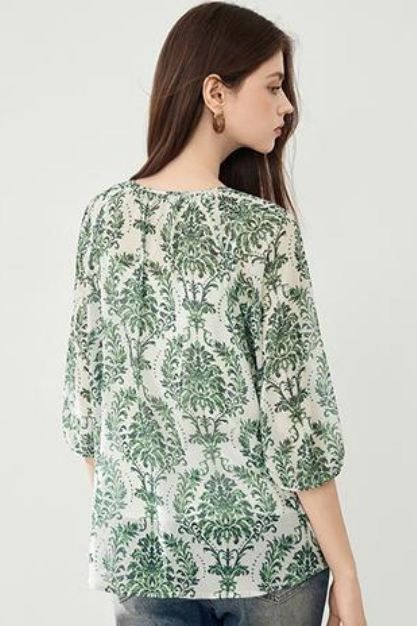 Lightweight Chiffon Two Piece Top Set